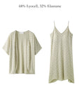 Lian Loungewear botanical Lyocell two-piece nightdress set
