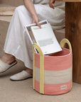 Woven Cotton Rope Storage Basket – Handles | Lian Collection