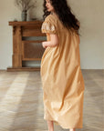 Cottagecore cotton nightdress worn