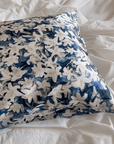 Oriental Lily Floral Silk Pillowcase for Luxury Bedroom Decor of Handmade Silk Cushion Ideal Gift for Housewarming Gift for Mother's Day - Lian