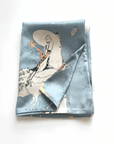 Modern City Dreams: Light Blue Silk Pillowcase | Luxury Handmade Mulberry Silk | Silk Pillowcase for hair and skin | Contemporary Bedroom - Lian