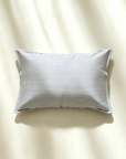 A refined blue‑and‑white pinstripe design crafted on 100% 6A Grade Mulberry silk. Designed in 25 momme silk for a fuller, more luxurious feel with modern minimal appeal.