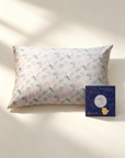 A dreamy lilac and blush butterfly motif crafted on 100% 6A Grade Mulberry silk. Designed in 25 momme silk for a fuller, richer feel.
