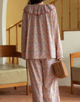 Embroidered Cotton Pajama Set (Button‑Up) | Sweet Floral | Lian