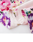 Botanical Silk Pillowcase - Pink Floral Design Pillow Cases - Lian