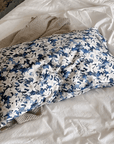 Oriental Lily Floral Silk Pillowcase for Luxury Bedroom Decor of Handmade Silk Cushion Ideal Gift for Housewarming Gift for Mother's Day - Lian