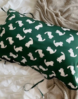 Toddlers Pillowcase Mulberry Pillow Chic Kitty Green Silk Pillow for Kid's Birthday Gift Available with Two Size for Adults and Kids - Lian