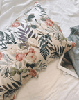 Peony Paradise Silk Pillowcase: 100% Mulberry Silk Floral Pillowcase of luxury bedding-Gift for mother's day-Hand made Silk Pillow - Lian