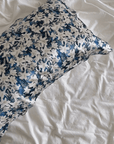 Oriental Lily Floral Silk Pillowcase for Luxury Bedroom Decor of Handmade Silk Cushion Ideal Gift for Housewarming Gift for Mother's Day - Lian