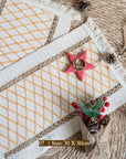 Woven Cotton‑Linen Christmas Placemats – Fringe Set of 2 | Lian Collection