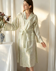 Women's TENCEL Wrap Robe | Soft Mid-Calf Loungewear Robe | Lian Loungewear