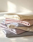 100% TENCEL™ Lyocell—a premium eucalyptus-based fabric known for its smooth touch, breathable feel, and elegant drape.