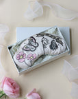 Embroidered Silk Eye Mask – Butterfly & Floral Design | Lian Collection