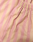 Long Sleeve Bamboo Cotton Pajama Set – Pink & Yellow Stripe | Lian Collection