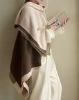 Cotton Blend Throw Blanket – Colour Block | Lian Collection