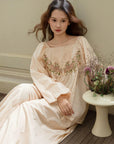 Bamboo Cotton Embroidered Sleepwear | Set or Nightgown | Lian