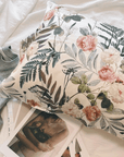 Peony Paradise Silk Pillowcase: 100% Mulberry Silk Floral Pillowcase of luxury bedding-Gift for mother's day-Hand made Silk Pillow - Lian