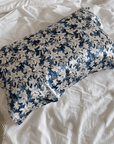 Oriental Lily Floral Silk Pillowcase for Luxury Bedroom Decor of Handmade Silk Cushion Ideal Gift for Housewarming Gift for Mother's Day - Lian