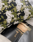 Rose Flower Mulberry ilk Pillowcases , Floral Pattern 6A Grade 22 momme Mulberry Silk - Lian