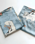 Modern City Dreams: Light Blue Silk Pillowcase | Luxury Handmade Mulberry Silk | Silk Pillowcase for hair and skin | Contemporary Bedroom - Lian