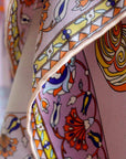 Mulberry Silk Scarf – Silk Road Map - A Journey Through History - Lian