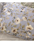 Light Purple Flower Silk Pillowcase – 22MM Mulberry Silk pillowcase with Matching Eye Mask – Luxury Silk Bedding for New Home Owner
