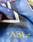 Zodiac Silk Scarves - Tarot Spiritual Gifts - Women's Silk Scarves-Gifts for Mother's day-Blue Silk Scarves - Cashmere Scarves