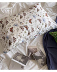 Luxury 100% Silk Pillowcase - Vintage-Inspired Floral Design | Hypoallergenic | Breathable | Anti-Frizz, Anti-Wrinkle, Beauty Sleep Essentia