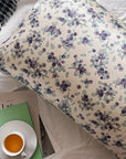 100% Mulberry Silk Pillowcase Floral Design for Restful Beauty Sleep-Natural Elegance for Bedroom Gift Silk Cooling Pillowcase for Summer