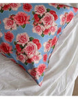 Floral Silk Pillowcase for Country Home Decor Vintage Bedroom Floral Elegance Silk Pillow Case for Skin Care Anti-Wrinkle Essential Pillow