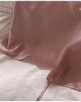 Pure Mulberry Silk Pillowcase in Soft Lavender and Blush Pink Anti-Aging Pillow for Hair and Skin Care Hypoallergenic Silk Bedding