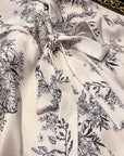 Luxury Oriental Style Silky Pajamas for Summer – Elegant Floral Loungewear with Lace Trim – Women Loungewear | Silk Kimono Robe