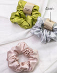 Luxury 22mm Mulberry Silk Hair Scrunchies Set – Gentle, No-Crease Hair Ties for Women – Multiple Sizes & Colors – Perfect Bridesmaids Gift