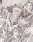 summer silk pyjamas set
