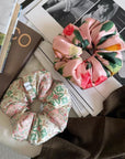 Mulberry Silk Hair Scrunchie: Floral Print, Gentle Hold, Multi Patterns