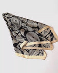 Mulberry Silk Scarf with Scarf Ring - Vintage Style Bandana