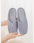 Jacquard Satin Slippers: Women's Qipao Style Indoor Shoes