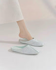 Jacquard Satin Slippers: Women's Qipao Style Indoor Shoes