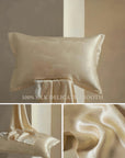 Luxury Jacquard Silk Pillowcase 30 Momme Mulberry Silk Oriental Elegance Hypoallergenic Pillows Modern Comfort Twin Pack of Pillow Cases