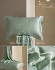 Luxury Jacquard Silk Pillowcase 30 Momme Mulberry Silk Oriental Elegance Hypoallergenic Pillows Modern Comfort Twin Pack of Pillow Cases