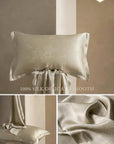 Luxury Jacquard Silk Pillowcase 30 Momme Mulberry Silk Oriental Elegance Hypoallergenic Pillows Modern Comfort Twin Pack of Pillow Cases