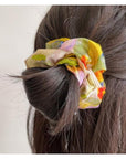 Pure Mulberry Silk Hair Scrunchies 30 Momme Silk Hair Ties Floral and Animal Patterns Gif for Hair Care Lover - Silk Hair Wrap