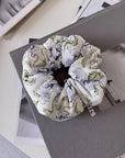 Mulberry Silk Hair Scrunchie: Floral Print, Gentle Hold, Multi Patterns