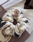 Mulberry Silk Hair Scrunchie: Floral Print, Gentle Hold, Multi Patterns
