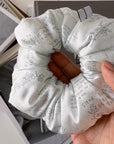 Mulberry Silk Hair Scrunchie: Floral Print, Gentle Hold, Multi Patterns