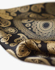 Handcrafted Men's Silk Scarf with Scarf Ring | Dapper Silk Kerchief for Suit Accessory for Men Handmade Scarf Gift Father's Day Gift