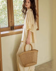 Butter Yellow Bamboo Lounge Set: Ruffle Sleeve Loungewear