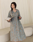 Cotton Gauze Pajama Set: Lightweight Button-Up Loungewear, Cotton Sleepwear
