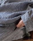 Gauze Cotton Loungewear Set: Breathable Linen-Look Pajamas