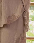 Premium Bamboo Cotton Loungewear Set - Casual Outfit for Indoor Relaxation and Outdoor Wear, Eco-Friendly Botanical Embroidered Pyjamas